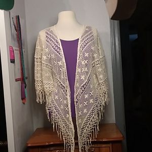 Indigo Thread Co Crocheted Cardigan